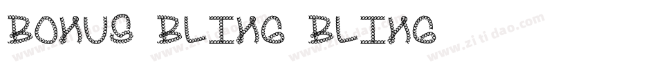 Bonus Bling Bling字体转换